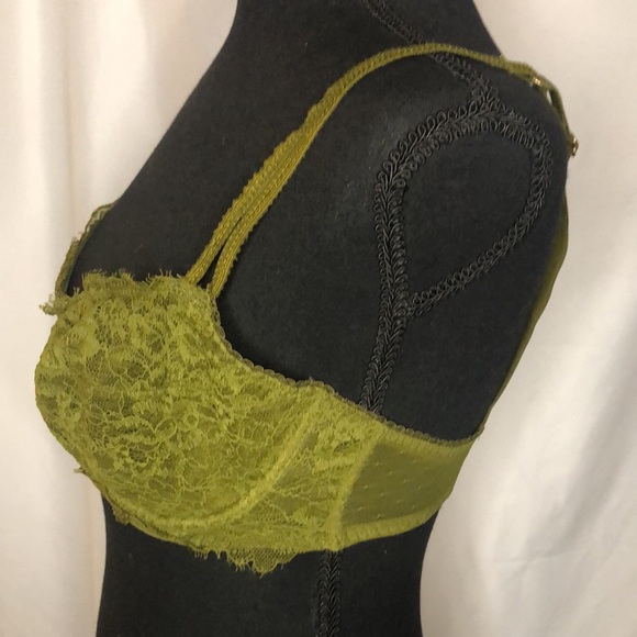 AUDEN green lace Balconette coverage unlined bra. Size 34 DD. - Picture 3 of 7